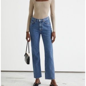 & Other Stories Favorite Cut Jeans - Mid Blue